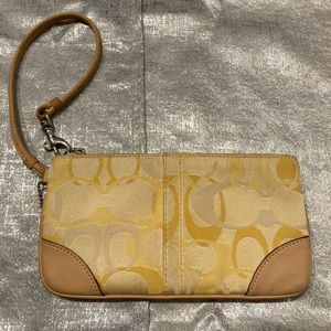 Yellow Coach wristlet